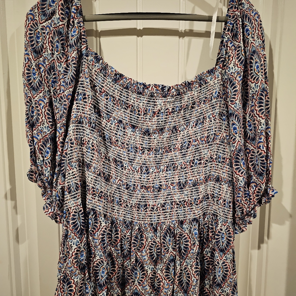 Scoops elastic waist top